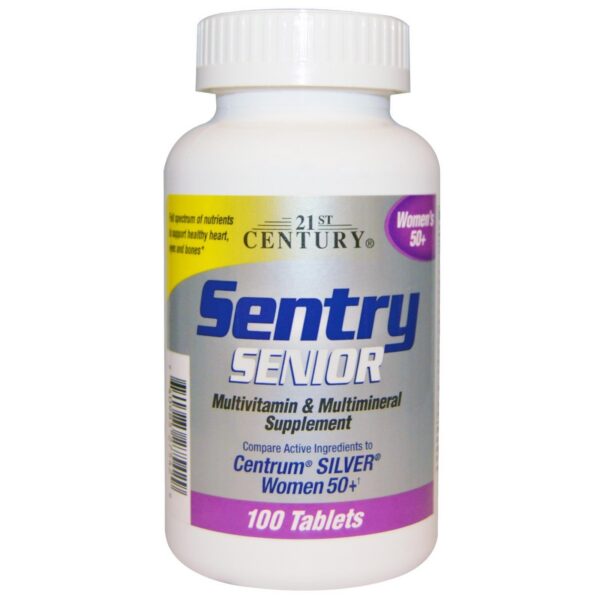 Multivitamínico Senior para Mujeres 50+ Sentry 21st Century botella frontal