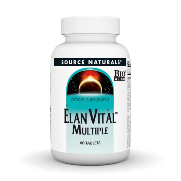 Multivitamínico Source Naturals Elan Vital frasco 60 tabletas
