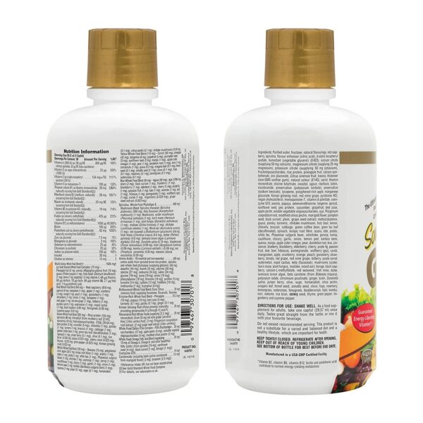 Multivitamínico Source of Life Gold ingredientes naturales