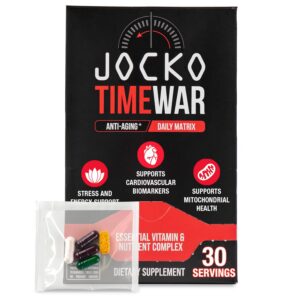Version 1.0.0 Multivitamínico TIME WAR de Jocko Fuel en envase