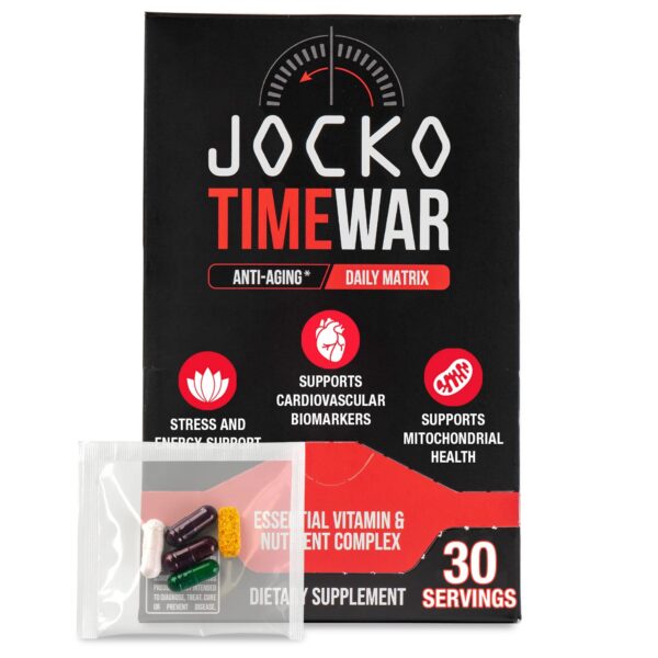 Multivitamínico TIME WAR de Jocko Fuel en envase