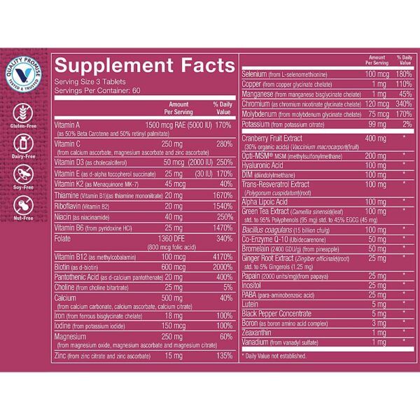 Multivitamínico Ultimate Woman Gold para salud femenina