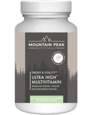 Multivitamínico Ultra Alto Mountain Peak Nutritionals en envase