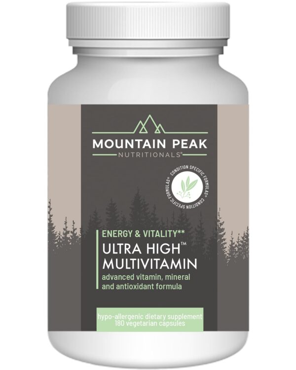 Version 1.0.0 Multivitamínico Ultra Alto Mountain Peak Nutritionals en envase