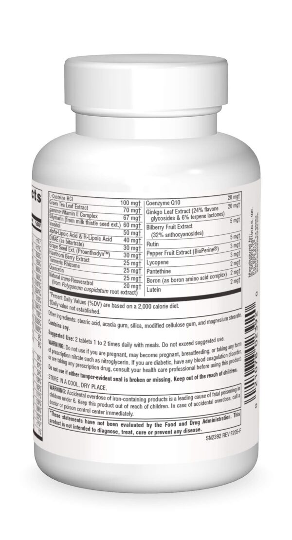 Multivitamínico vegano Source Naturals Life Force caja frontal