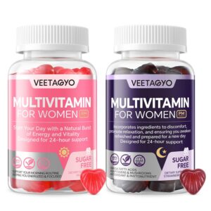 Multivitamínico vegano AM y PM para mujeres sin melatonina
