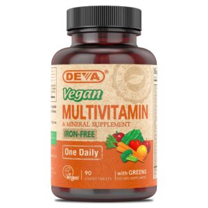 Multivitamínico vegano DEVA botella 90 tabletas