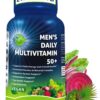 Multivitaminico vegano hombres 50 plus cápsulas frasco frontal