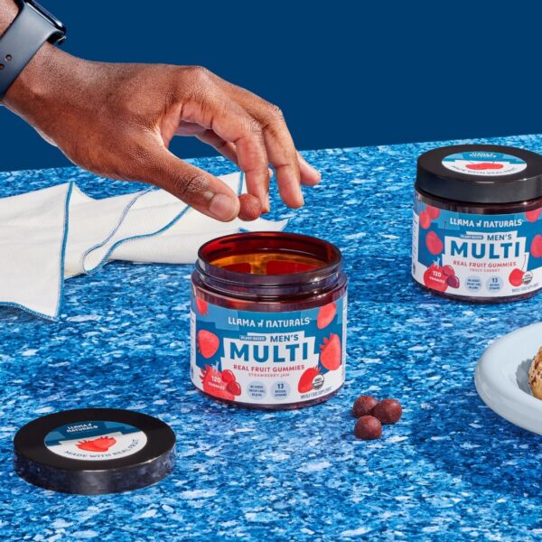 Multivitamínico vegano Llama Naturals gomitas sabor cereza