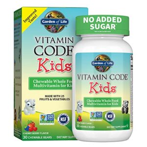 Multivitamínico vegetariano para niños Garden of Life sabor cereza
