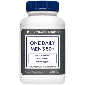 Multivitamínico The Vitamin Shoppe One Daily para hombres 50+ 60 tabletas