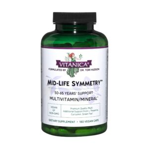 Multivitamínico Vitanica Mid-Life Symmetry 180 cápsulas para mujeres