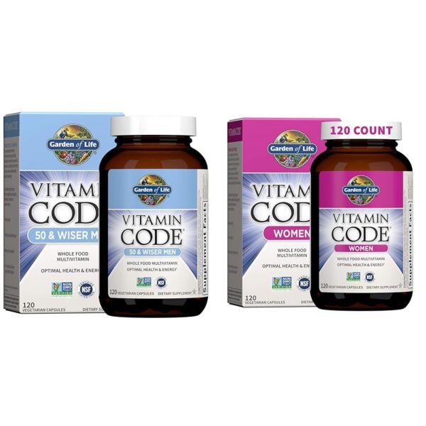 Version 1.0.0 Multivitaminicos hombres y mujeres Garden of Life 120 cápsulas