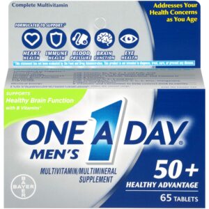 Multivitamínicos One A Day hombres 50+ caja 65 tabletas