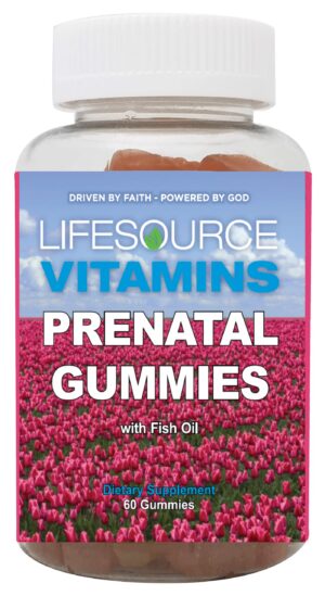 Multivitamínicos prenatales LifeSourceVitamins gomitas sabor frambuesa y limonada
