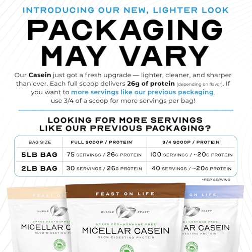 Etiqueta frontal de la caseína micelar vainilla