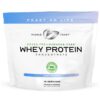Front view of Muscle Feast grass-fed whey protein canister