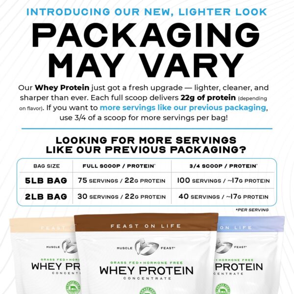 Version 1.0.0 Etiqueta frontal Muscle Feast proteina chocolate