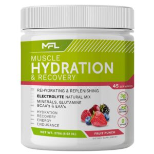 Frasco de Muscle Food Labs Hidratación y electrolitos
