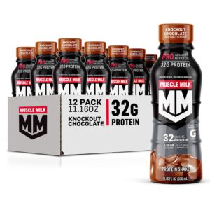 Botella de Muscle Milk Pro Shake Knockout Chocolate
