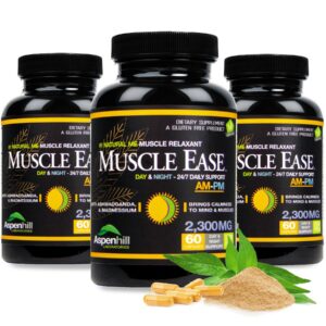 MuscleEase glicinato de magnesio frasco y etiqueta