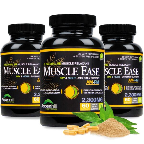 MuscleEase glicinato de magnesio frasco y etiqueta