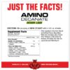 Frasco MuscleMeds amino decanate Citrus Lime con etiqueta