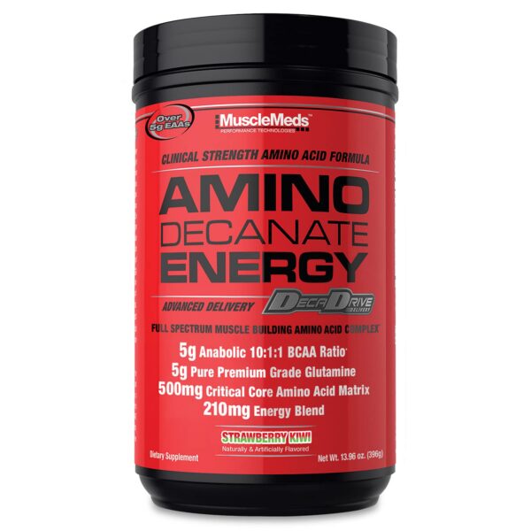 Frasco MuscleMeds Amino Decanate Energy Frasco Fruta Kiwi