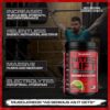 Polvo de MuscleMeds Nitro Lift pre-entrenamiento sabor cereza lima