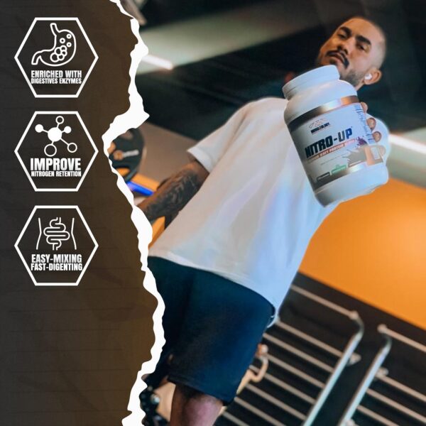 Version 1.0.0 Frasco de proteina de suero con tapa