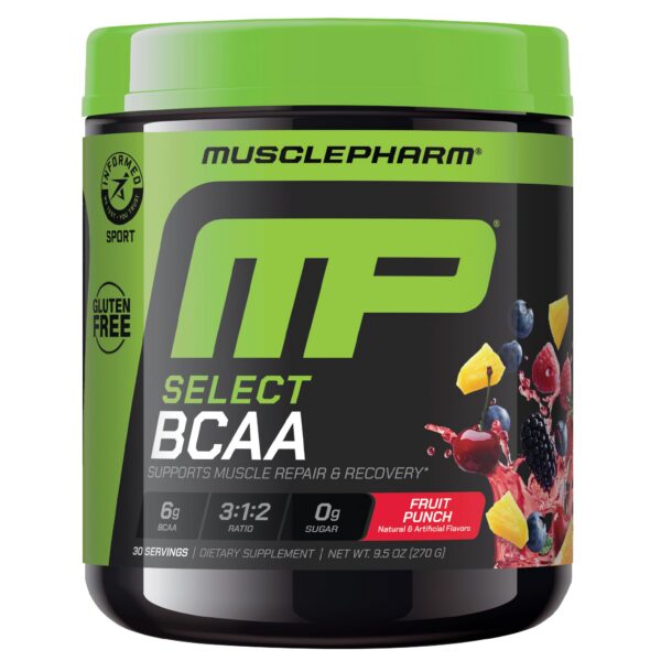 Frente del envase MusclePharm Essentials BCAA Powder