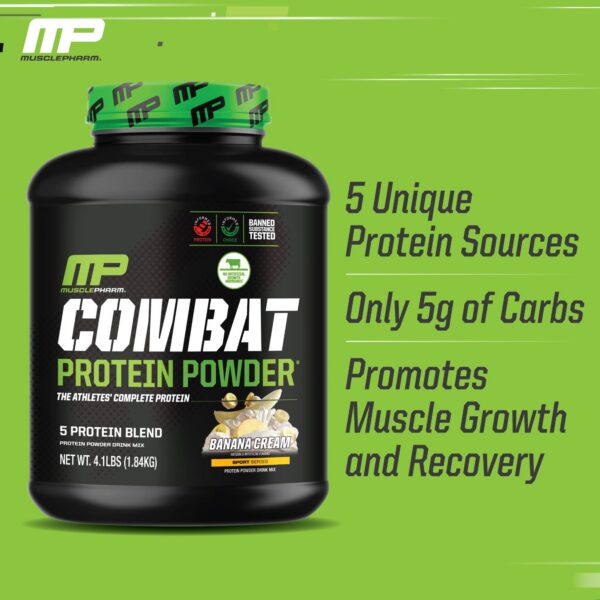 MusclePharm Combat Proteína Banana Cream contener