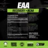 Etiqueta del frasco MusclePharm EAA Recovery BCAA