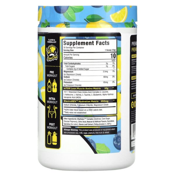 Version 1.0.0 Musclesport BCAA Revolution etiqueta frontal