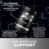 MuscleTech L-glutamina etiqueta de la caja