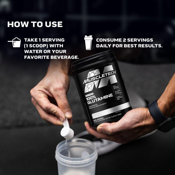 Detalle de ingredientes en etiqueta de glutamina