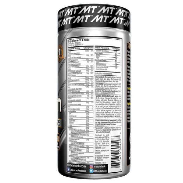Frasco de creatina monohidrato MuscleTech Platinum Pure