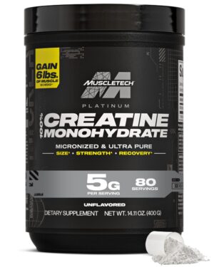 Version 1.0.0 Botella frontal de MuscleTech Creatine Monohydrate