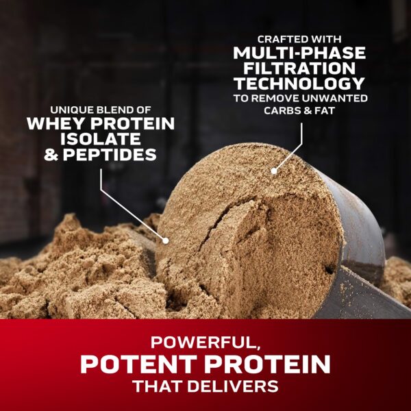 Etiqueta de información nutricional Nitro-Tech Whey Protein