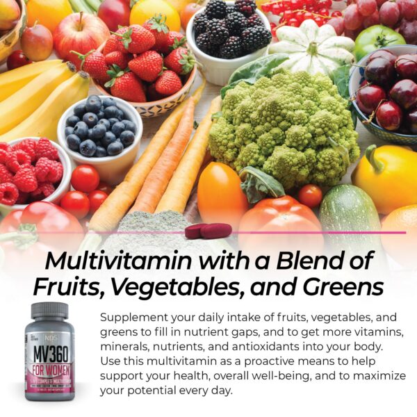 Frasco MV360 For Women con tabletas