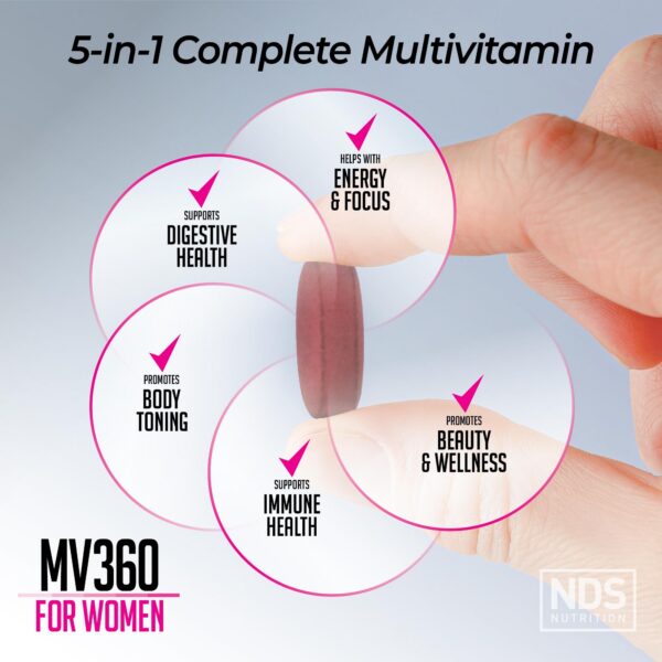 Frasco MV360 For Women con etiqueta completa