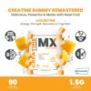 Version 1.0.0 Etiqueta lateral del envase MX Wellness Creatine Gummies