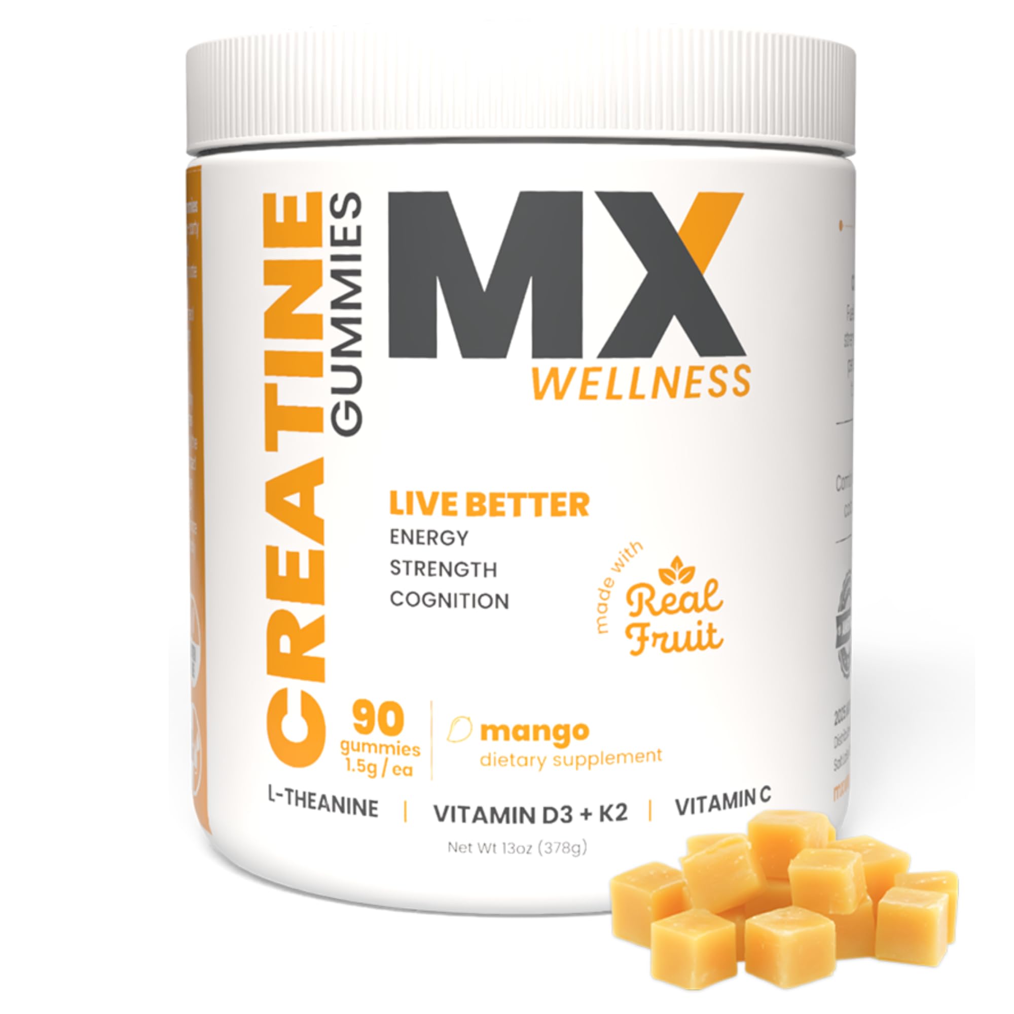 MX Wellness Creatine Monohydrate supplement bottle