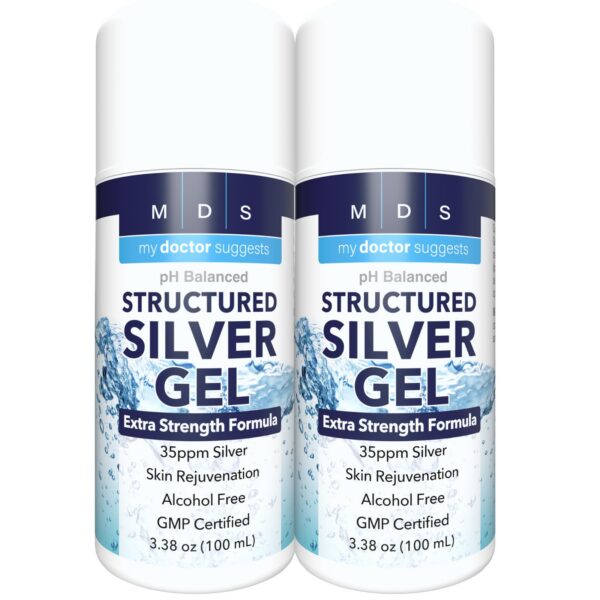 Version 1.0.0 Frente del gel de plata coloidal My Doctor Suggests 2-pack