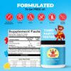 Frasco con etiqueta y polvo Calm Magnesium Powder