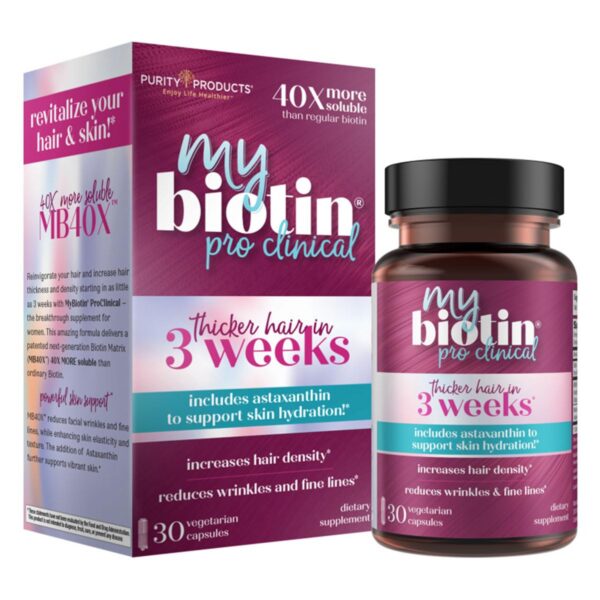 Version 1.0.0 MyBiotin ProClinical suplemento para cabello más grueso
