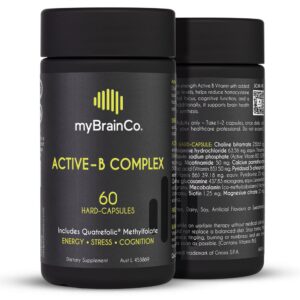 myBrainCo complejo B activado suplemento 60 cápsulas vegetales