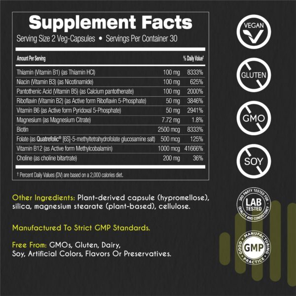 frontal empaque myBrainCo suplemento complejo b vitaminas activas