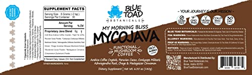 Frasco MYCOJAVA mezcla café y hongos adaptogénicos naturales