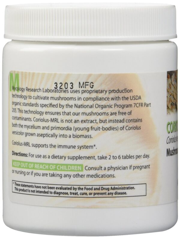 Mycology Research Labs Coriolus Versicolor suplemento tabletas